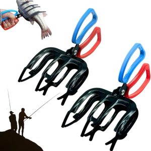3 Claw Fish Gripper, Metal Fishing Pliers Gripper Catch Fish Control Clamp, Must Have Fishing Pliers Control Tool Fishing Accessories for Most Freshwater Fish Grip Tackle Holder